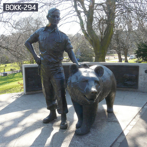 Bronze Bear Woytek Sculpture