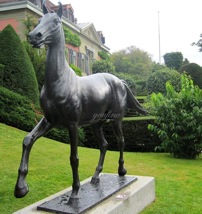 Outdoor Bronze Sculpture Jappeloup Horse Sculpture BOKK-220