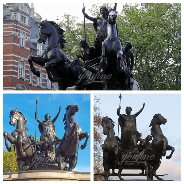 Large Bronze Boudicca Westminster Sculpture