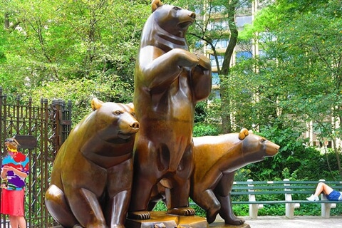 High Quality Bronze Bear Group Sculpture for Sale BOKK-289