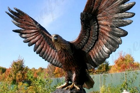 High Quality Outdoor Garden Bronze Eagle Sculpture for Sale BOKK-682