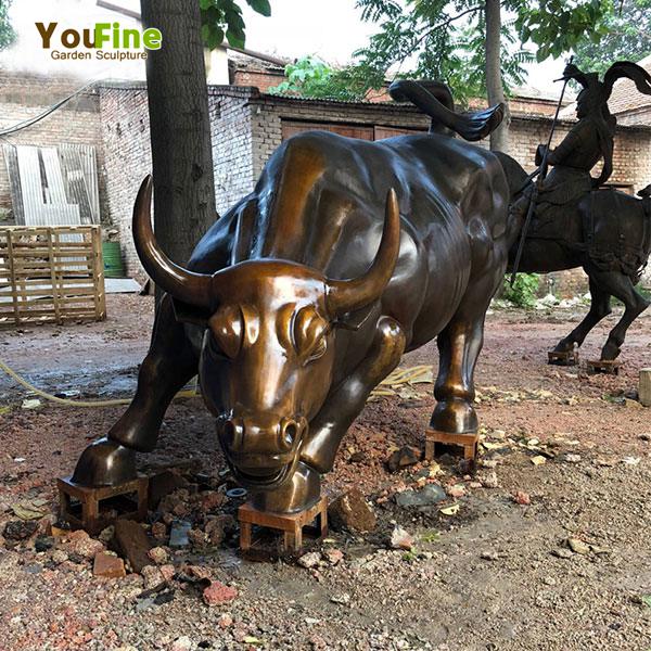 High Quality Bronze Wall Street Bull Sculpture for Sale BOKK-660