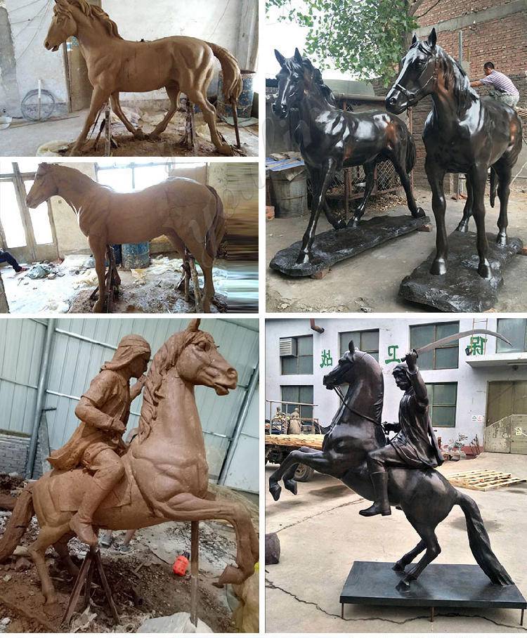 Bronze Horse Head Sculpture