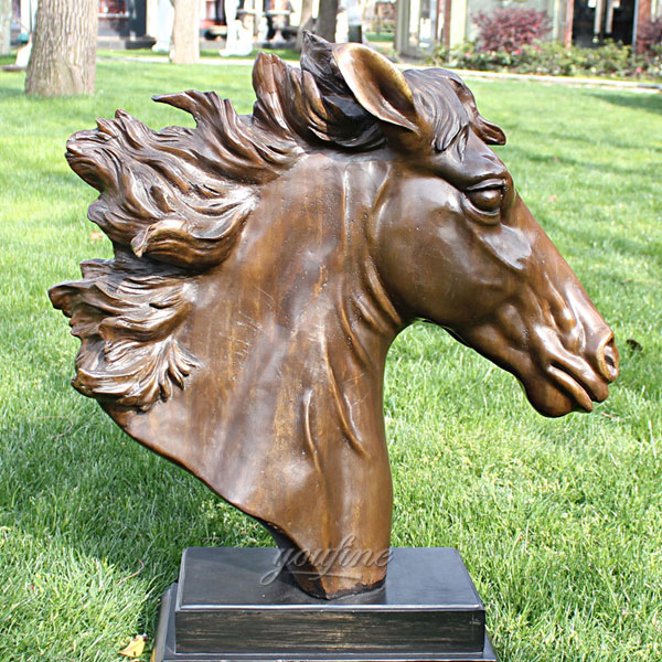 High Quality Bronze Horse Head Sculpture Interior Decoration
