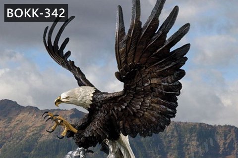 Large Outdoor Bald Eagle Statues Bronze Wildlife Sculpture