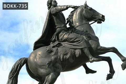 Large Outdoor Bronze Horseman Peter the Great Statue Replica Supplier BOKK-735