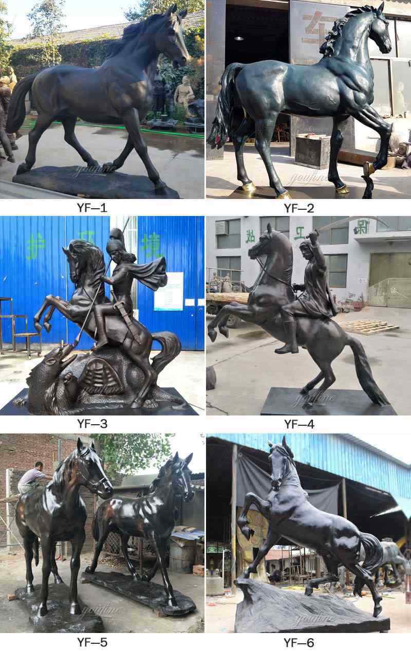 Production Process of Large Outdoor Bronze Horseman Peter the Great Statue Replica Other Designs