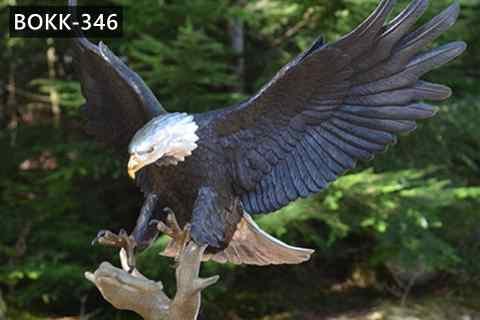 Life Size Antique Eagle Statue Bronze Wildlife Sculptures for sale Factory Supply BOKK-346