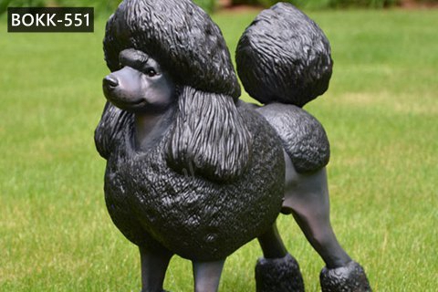 Life Size Bronze Poodle Dog Statue Garden Ornaments for Sale BOKK-551