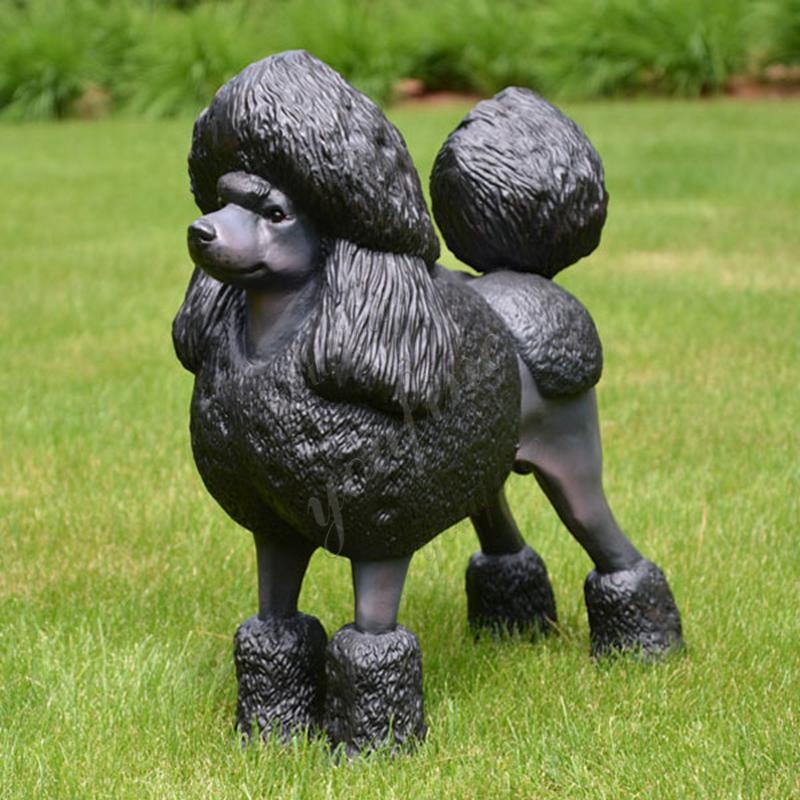 Life Size Bronze Poodle Dog Statue Garden Ornaments for Sale Details