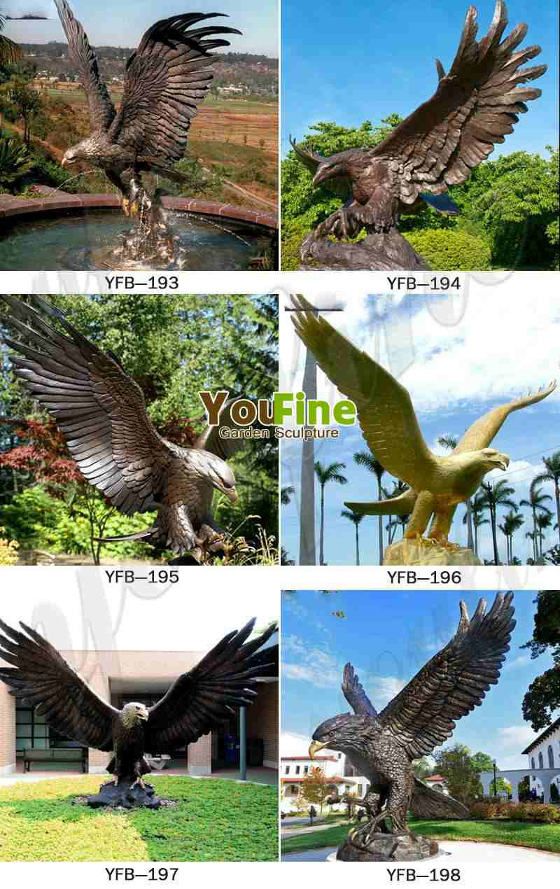 Life Size Cast Bronze Outdoor Eagle Statues for Sale related products