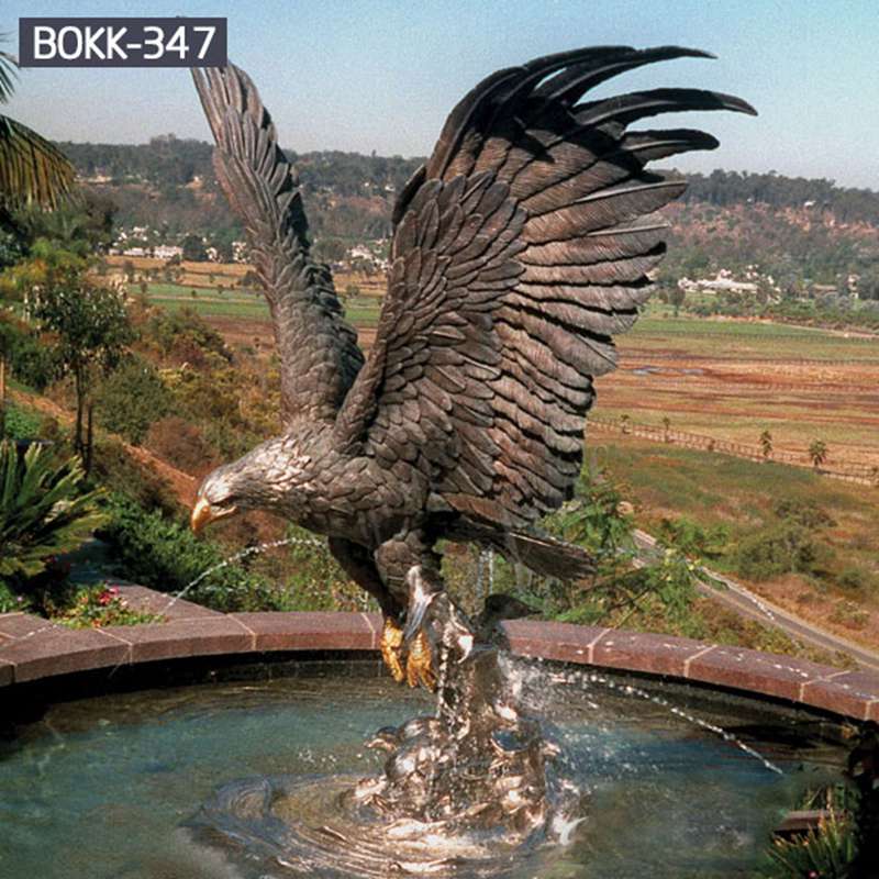Life Size Cast Bronze Outdoor Eagle Statues for Sale