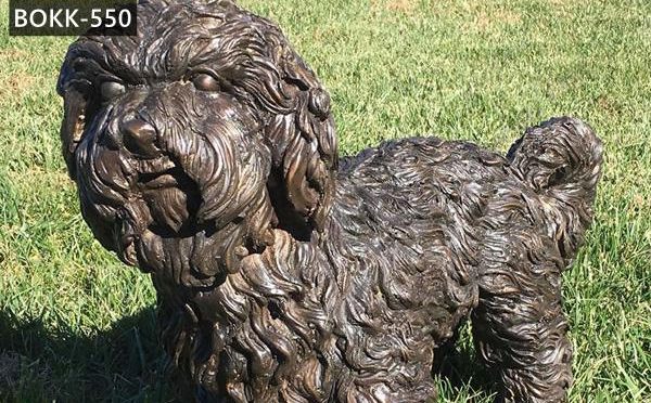 Outdoor Antique Maltese Dog Garden Statue for Sale BOKK-550