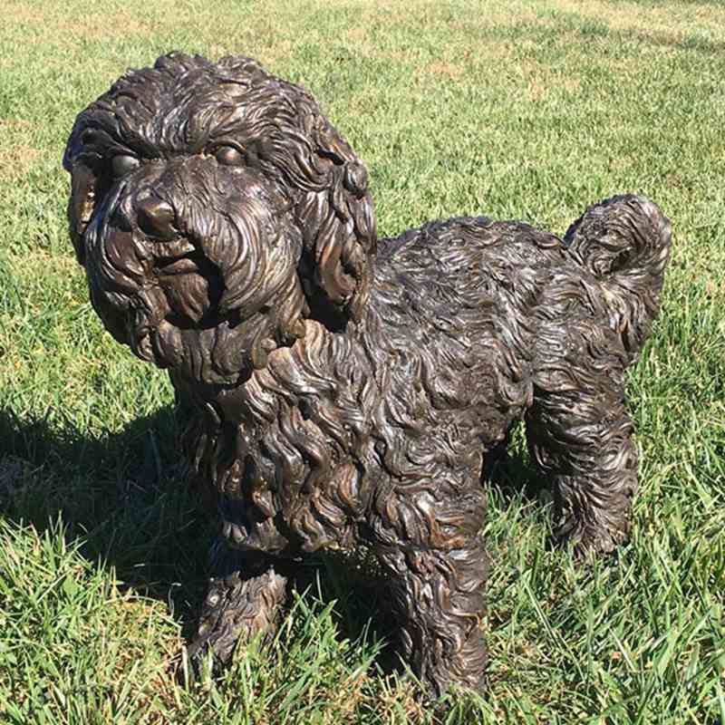 Outdoor Antique Maltese Dog Garden Statue for Sale Details