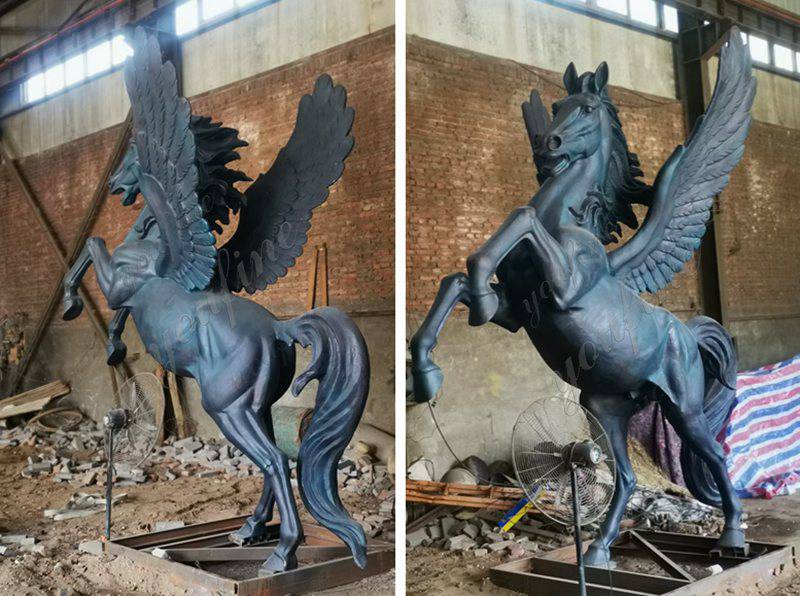 Bronze Winged Horse Sculptures 4