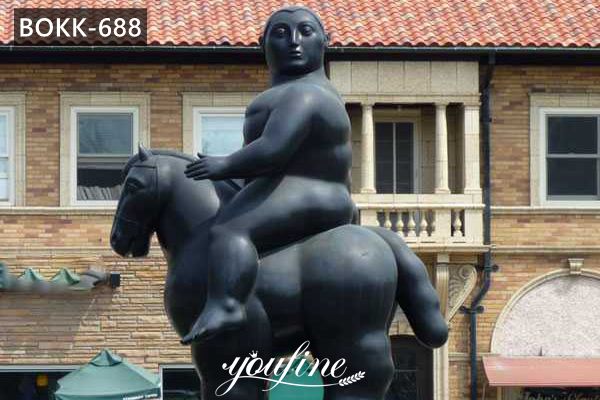 Famous Bronze Bernando Botero Horse Sculpture Garden Decor for Sale BOKK-688