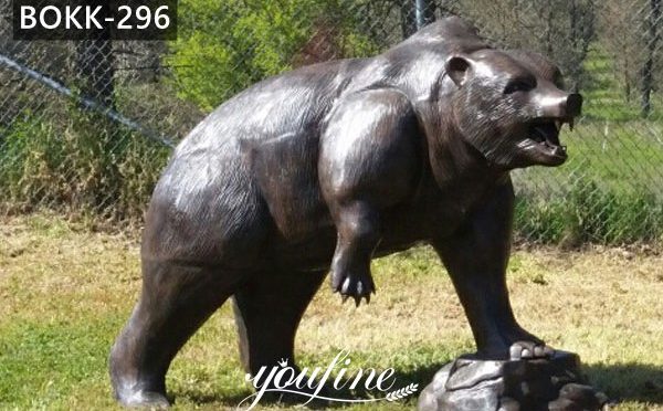 Life Size Bronze Bear Statue Lawn Ornaments for Sale BOKK-296
