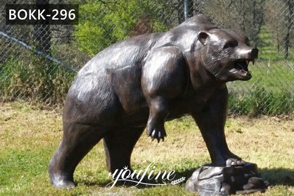 Life Size Bronze Bear Statue Lawn Ornaments for Sale BOKK-296