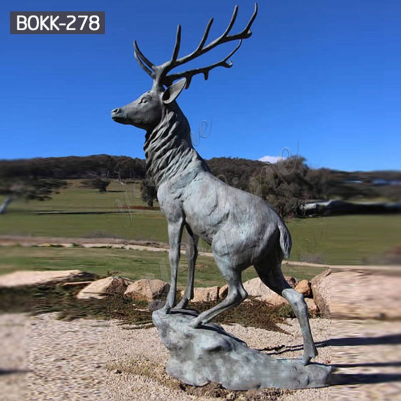 Life Size Bronze Whitetail Deer Statue Garden Animals Sculpture for Sale Details