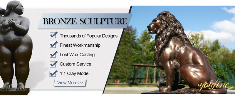 Our Factory Large Antique Bronze Lion Statue Wildlife Metal Garden Sculpture for Sale
