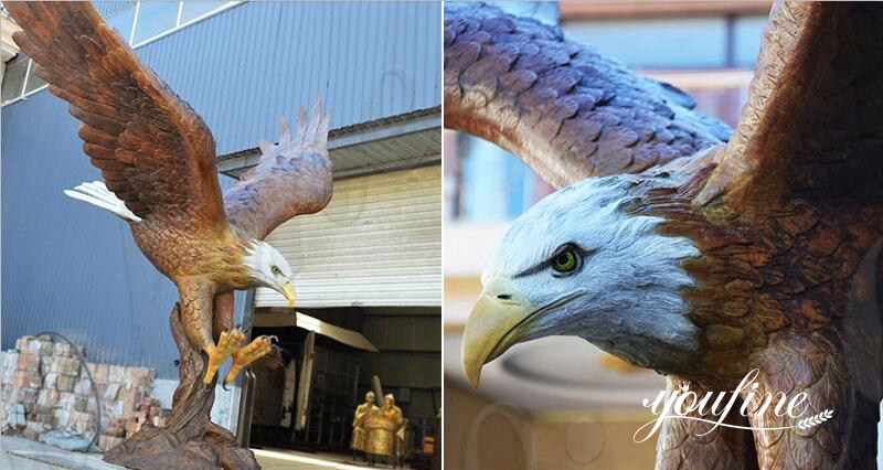 Large Outdoor Bald Eagle Statue Garden Animals Decor for Sale BOKK-601 Detail