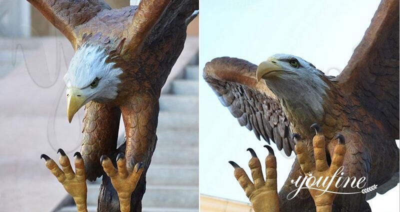 Large Outdoor Bald Eagle Statue Garden Animals Decor for Sale BOKK-601 Detail