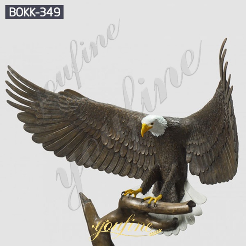 Life Size Antique Bronze Eagle Statue Garden Animals Sculpture for Sale BOKK-349 Details