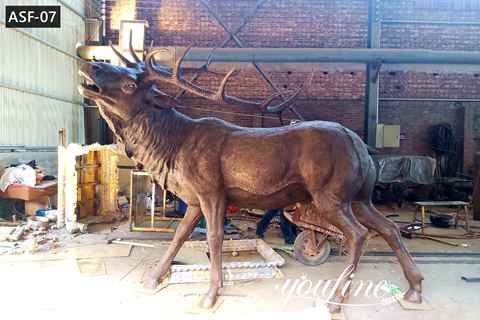 Large Bronze Elk Statue Animal Yard Art for Sale ASF-07