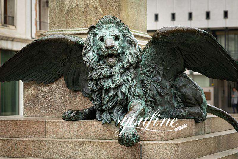 Life Size Bronze Winged Lion Statue Door Entrance for Sale ASF-02 Details