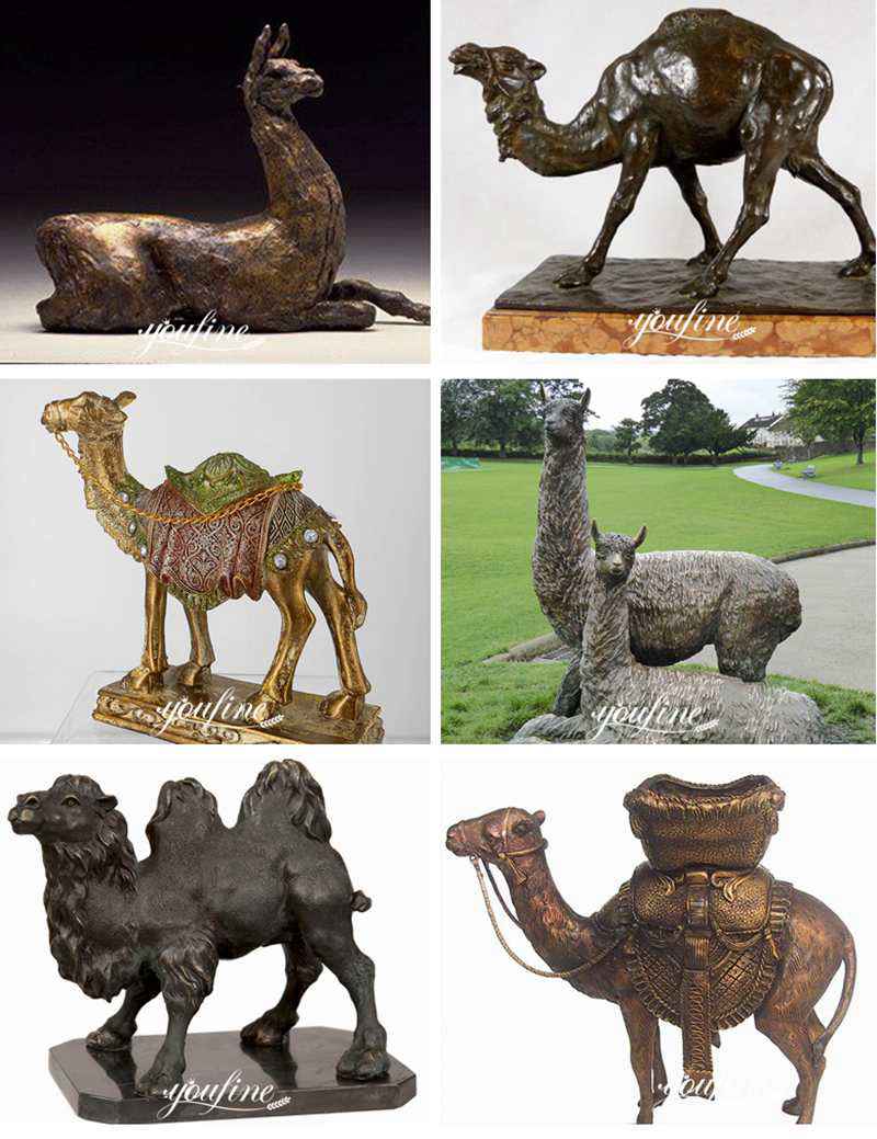 Life Size Llama Statues Metal Bronze Animals Sculpture for Sale More Designs