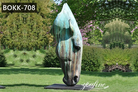Large Bronze Horse Head Statue Farm Decor for Sale BOKK-708