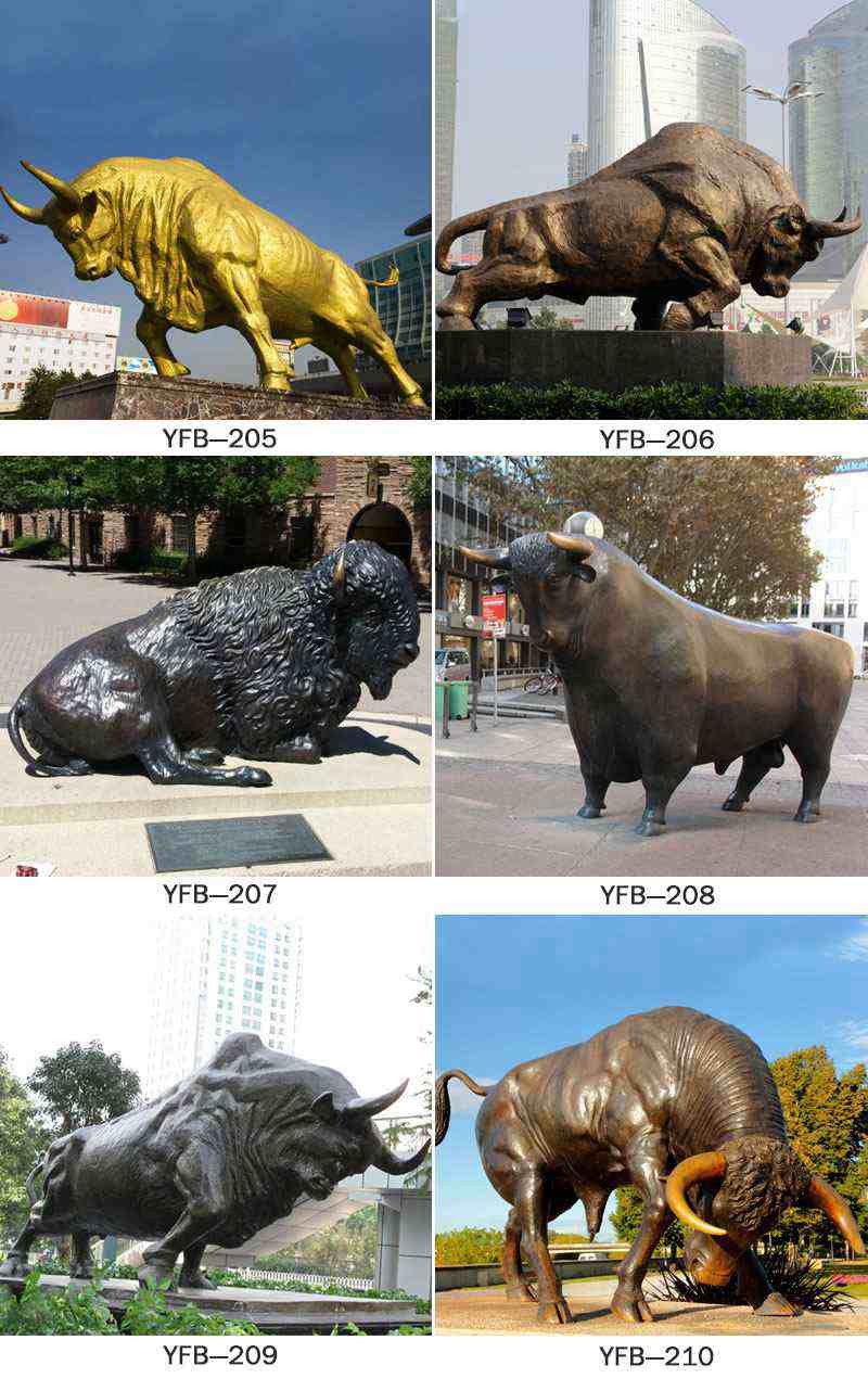 Life Size Bronze Bison Statue Garden Decor for Sale Other Designs