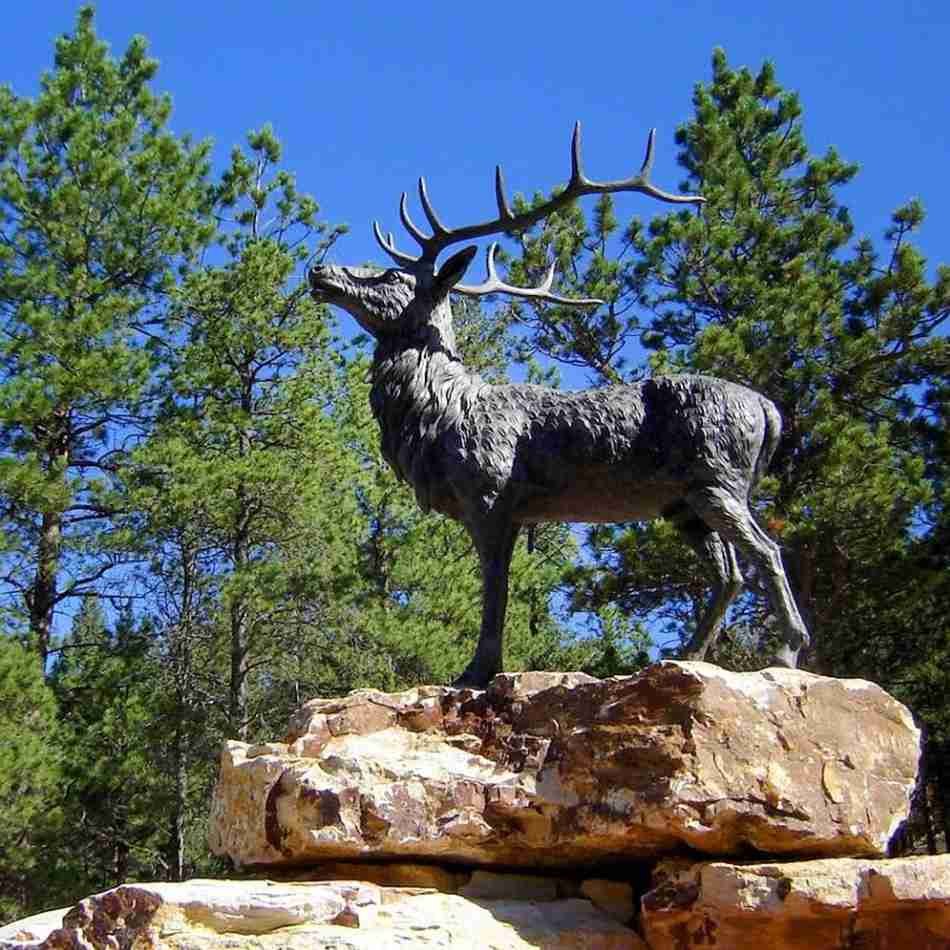 Life Size Bronze Stag Statue Garden Decor America Feedback