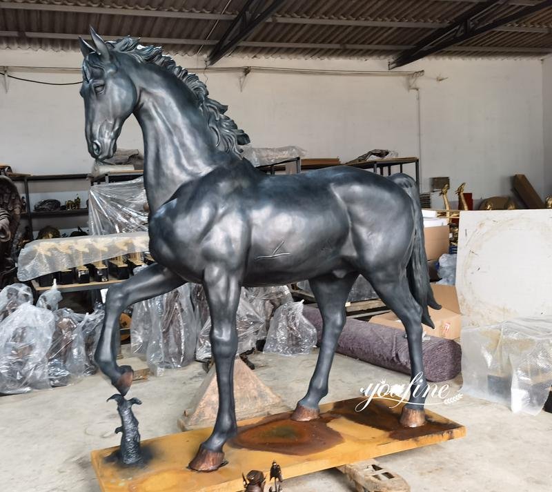 Racecourse Decorative Large Bronze Horse Statues for Sale Details (1)