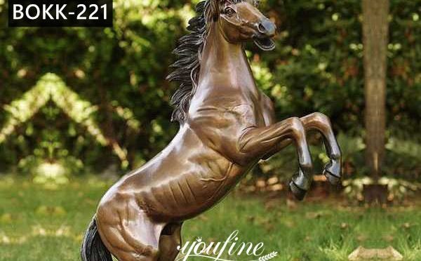 Large Outdoor Antique Bronze Horse Statue for Sale BOKK-221