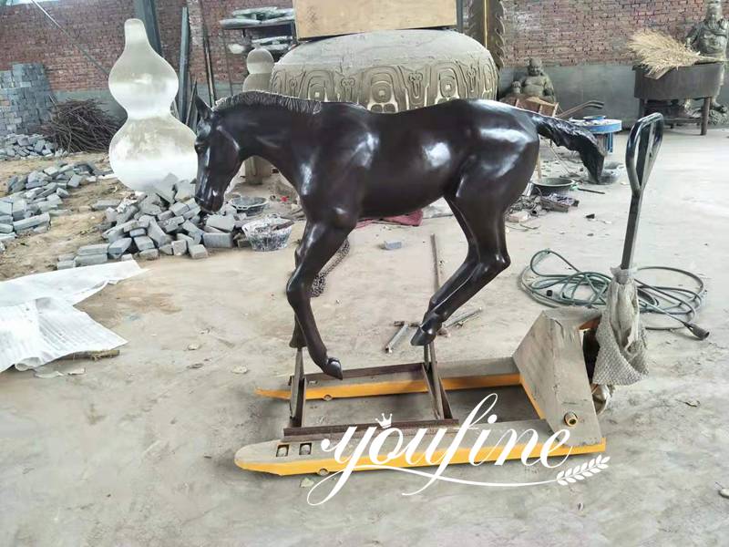 Life Size Bronze Horse Statue Mare and Pony for Sale 