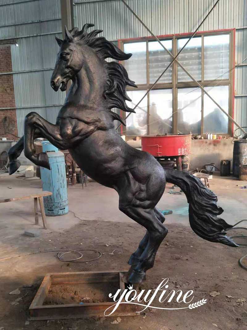 Outdoor Life Size Bronze Horse Statue Racecourse Decor for Sale