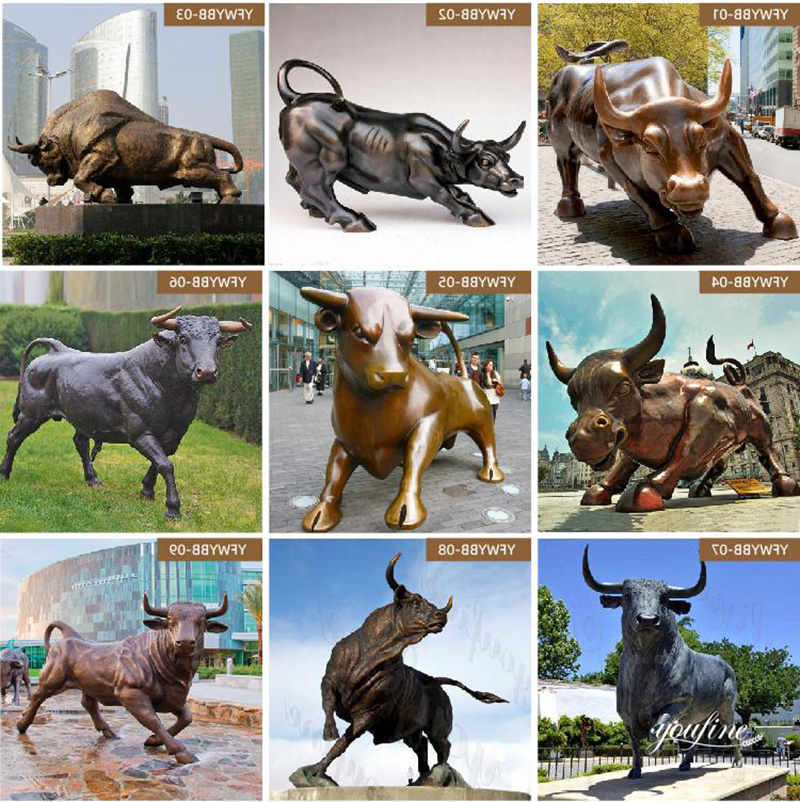 bronze bull statue