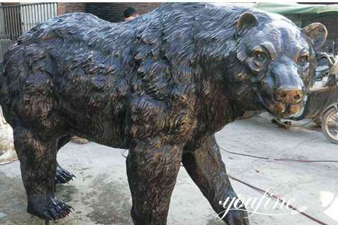 Outdoor Life Size Bronze Grizzly Bear Statue for Sale