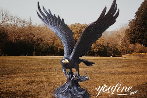 Life-size Outdoor Bronze Eagle Sculpture from Factory Supply BOKK-803