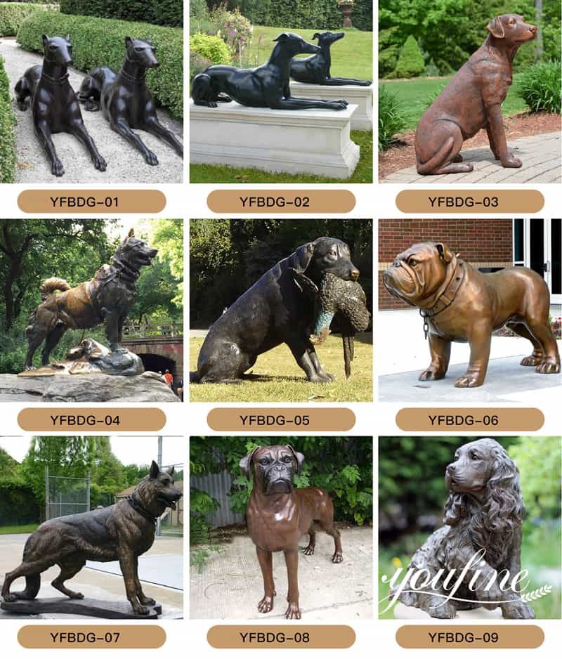 bronze animal sculptures