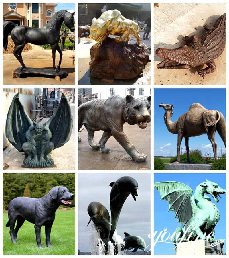 bronze animal statue