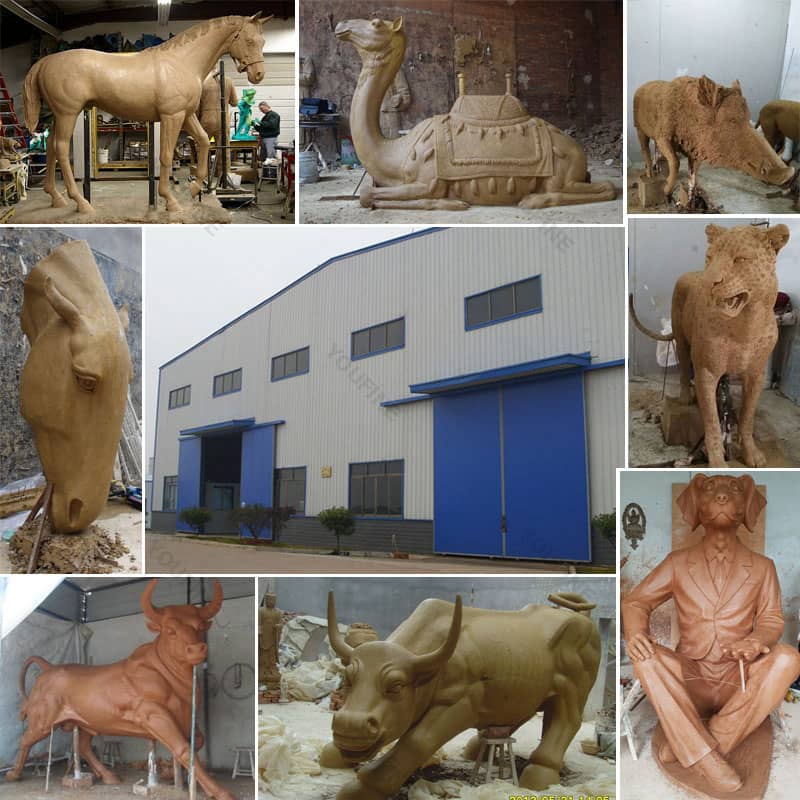 bronze animal garden sculptures