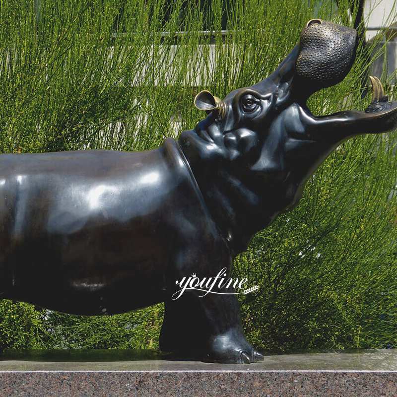 life size hippo statue-YouFine Sculpture