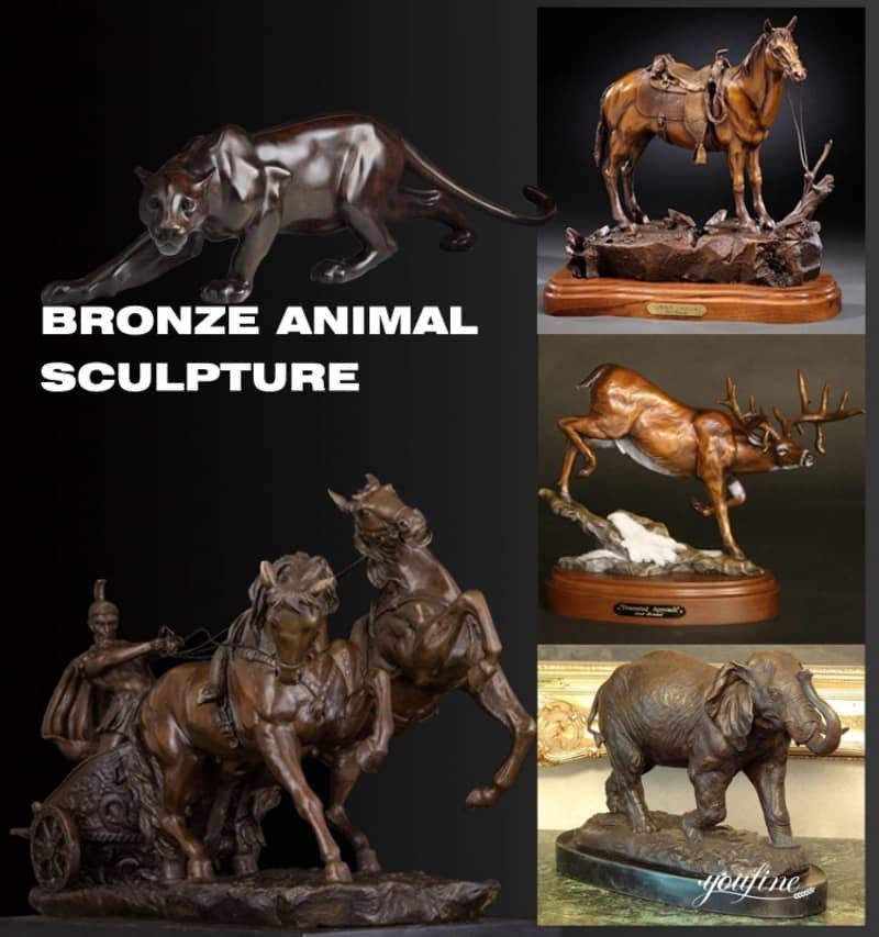 vintage bronze horse statue