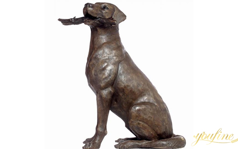 Bronze dog garden statues for sale