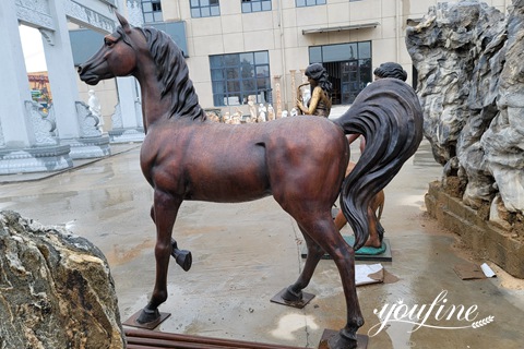 Life Size Bronze Arabian Horse Sculpture for Sale BOK1-001