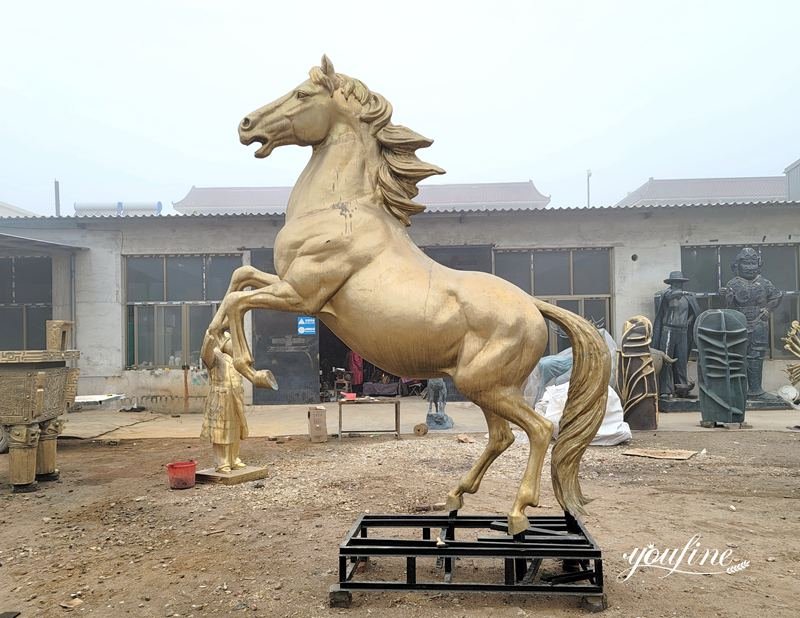 antique bronze horse statue