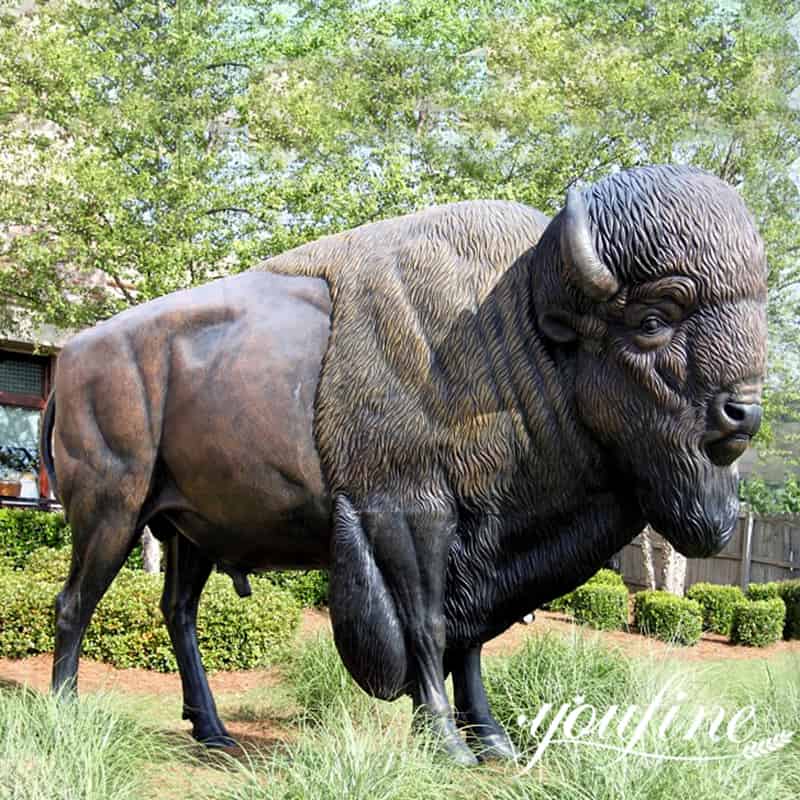 bronze bison statue (1)
