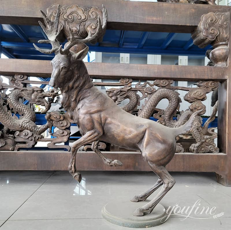 bronze elk statue for sale (1)